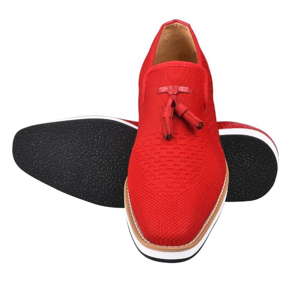 Jean Leather Textile Casual Loafers - Picture 2 of 7